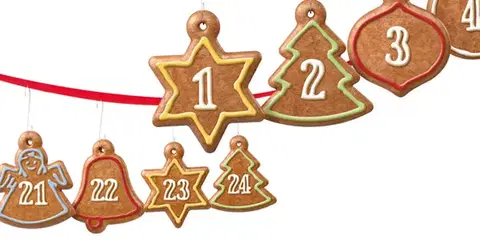 Tescoma vykrajovače adventný kalendár DELÍCIA, 6 ks, so stuhou