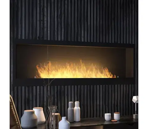 InFire - Vstavaný BIO krb 150x50 cm 4,2kW čierna INSIDE 1500