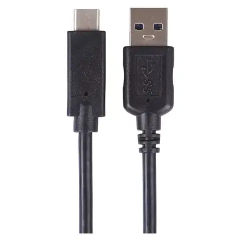 EMOS USB kábel 3.0 A/M - USB 3.1 C/M 1m čierny, Quick charge