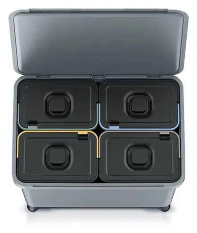 Odpadkový kôš SYSTEMO 4x10 L sivý