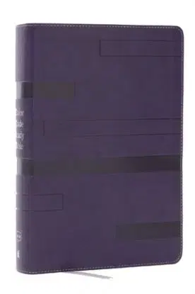 Color Code Study Bible, Revealing God's Truth Color by Color (NKJV, Purple Leathersoft, Red Letter, Thumb Indexed) - Thomas Nelson