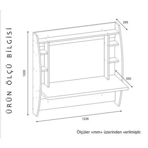 Pracovný stôl Buglem White