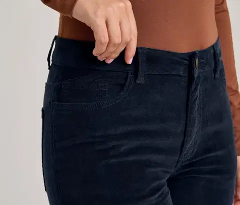 Menčestrové nohavice »Bootcut«