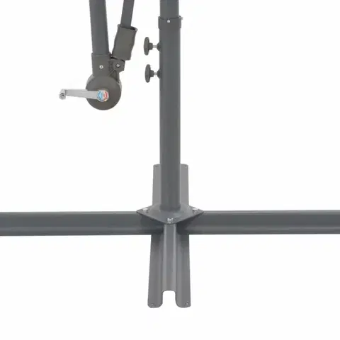 Konzolový slnečník s LED svetlami Ø 300 cm