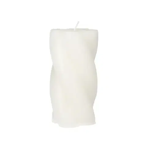 Dekoria Sviečka Camila 14cm white, 7 x 14 cm