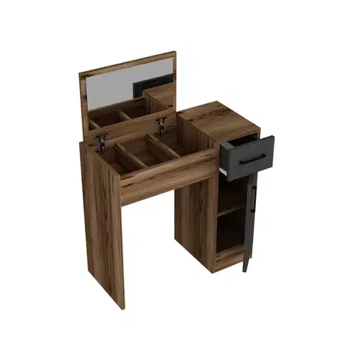 Kozmetický stôl Inci Light Walnut