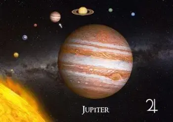 (B) 3D pohľadnica Jupiter