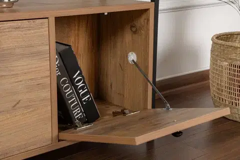 Konzolový stolík Solace - Atlantic Pine, Black