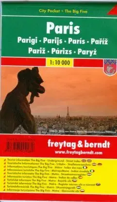 Paříž City Plan 1:10 000