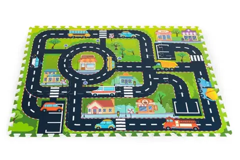 Penová podložka puzzle Mesto 12 dielikov