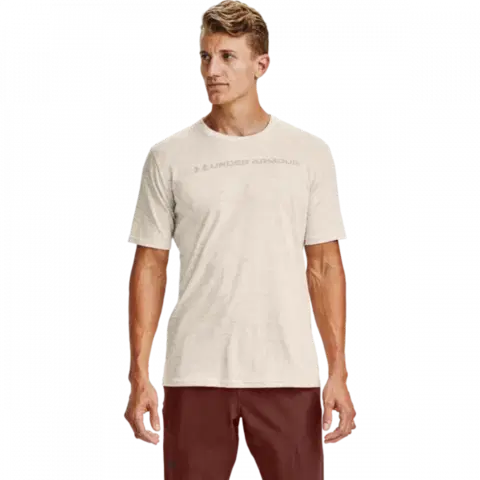 Under Armour Tričko All Over Wordmark Brown  S