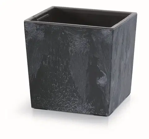 Kvetináč NURBI CUBE BETON EFFECT antracit