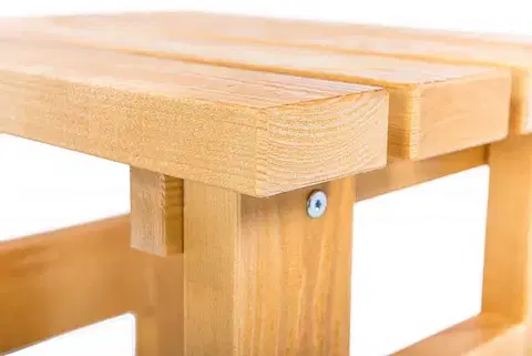 DEOKORK Masívna drevená záhradna stolička TEA 03 hrúbka 38 mm