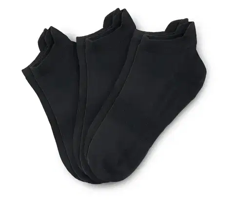 Profesionálne bežecké ponožky, unisex, 3 páry, čierne