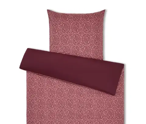 Posteľná bielizeň z materiálu polycotton, bordovočervená, štandardná veľkosť