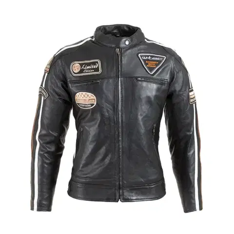 Dámska kožená moto bunda W-TEC Sheawen Lady Black Farba čierna, Veľkosť 3XL