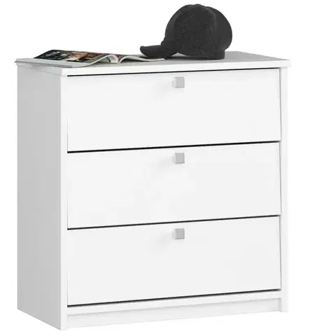 Skriňa na topánky Mini 60 cm - 3 dvierka biely
