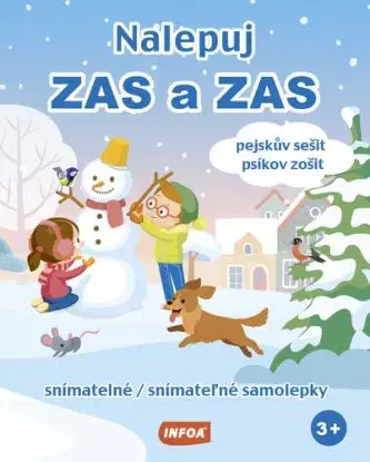 Nalepuj ZAS a ZAS - pejskův sešit / psíkov zošit - snímatelné / snímateľné samolepky (CZ/SK vydanie)