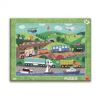 Puzzle Dopravné prostriedky 40 Dino - Dino Toys