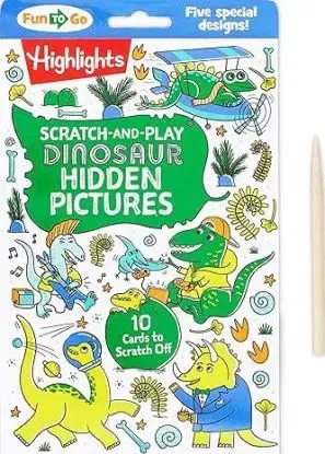 Scratch-and-Play Dinosaur Hidden Pictures