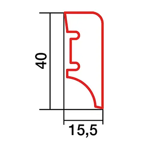 Lišta DEOFLOOR DEOA11010P4P