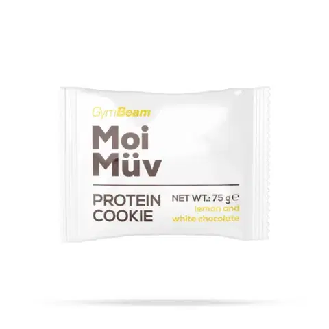 GymBeam MoiMüv Protein Cookie citrón a biela čokoláda