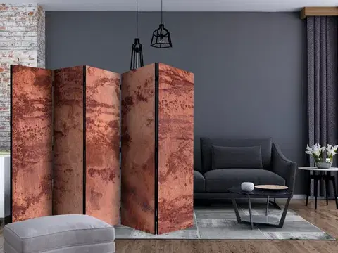Paraván Red Metal Sheet Dekorhome