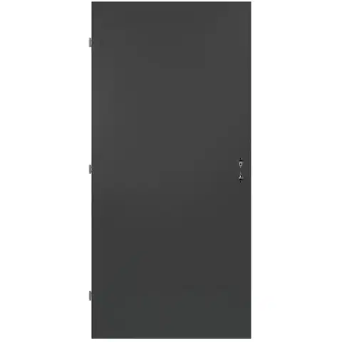 Interiérové vchodové dvere RT03 90L kovový antracit