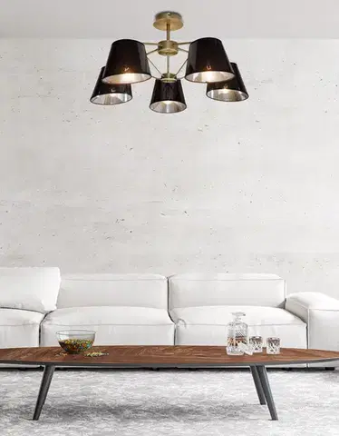 Závesná stropná lampa Cortez E14 Patina