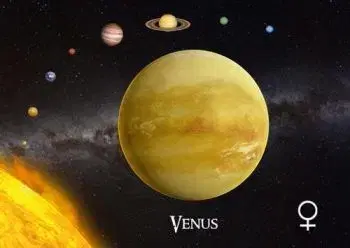 (B) 3D pohľadnica Venuša