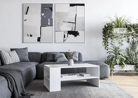 Konferenčný stolík MURCIA 100 cm biely