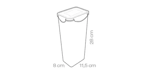 Tescoma dóza FRESHBOX 2.0 l, vysoká
