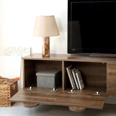 TV stolík New Line - Walnut
