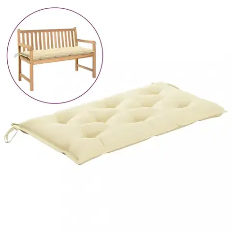 Vodeodolná poduška na záhradnú lavicu 100 cm Dekorhome