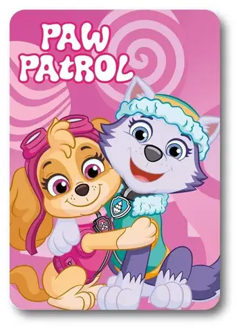 Deka detská flecee Paw Patrol ružová 140x100cm Faro Tiahome
