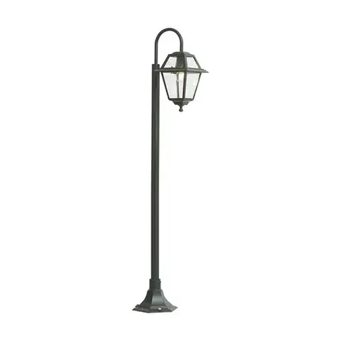 Klasická vonkajšia lampa tmavozelená 135 cm IP44 - Berta