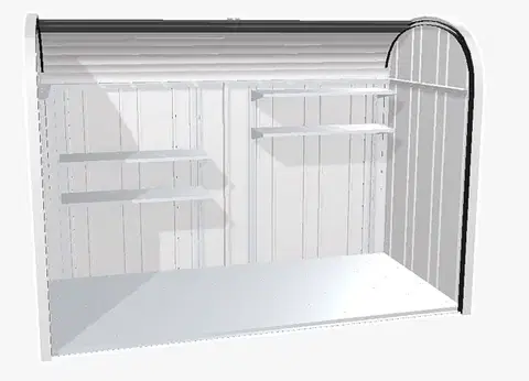 Biohort Roletový box BIOHORT Storemax 190 190 × 97 cm (strieborná metalíza)