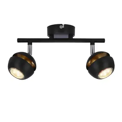LED pásik Boni 2x3W gu10 čierny - POSLEDNÝ KUS