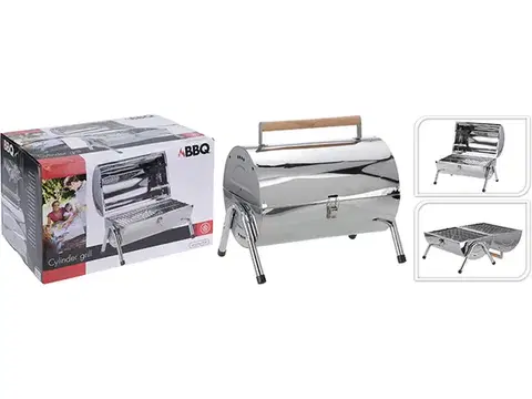 MAKRO - Gril valcový 41x36cm BBQ stolny