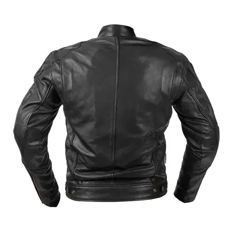 Pánska kožená moto bunda W-TEC Urban Noir Farba čierna, Veľkosť S