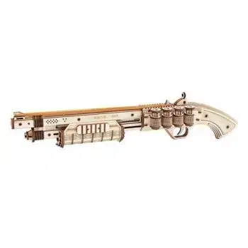 Drevené 3D puzzle Brokovnica - mechanická