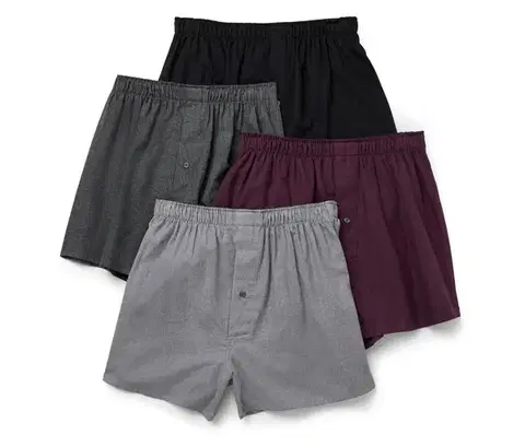 Flanelové boxerky, 4 ks