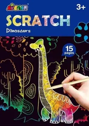 Škrabacia kniha aktivít mini Dinosaury - Avenir