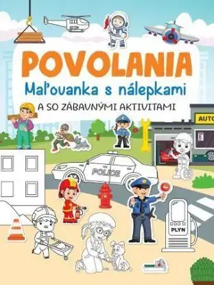 Povolania - Maľovanka s nálepkami