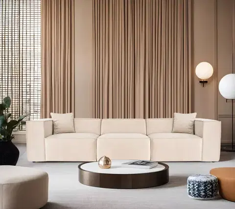 Trojmiestna pohovka Lora 3 Seater - Cream