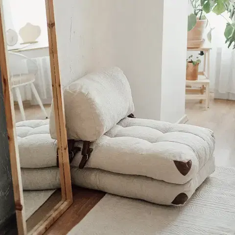 Kreslo Fold Teddy Cream