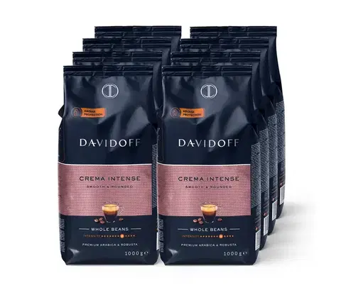 DAVIDOFF CAFÉ Crema Intense - 8 x 1 kg kávových zŕn