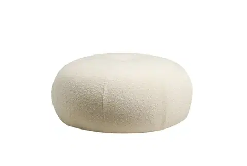 Taburet TINA buklé biely