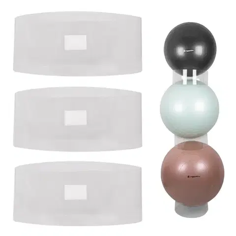Stojan na gymnastické lopty inSPORTline BallStack - 3 ks