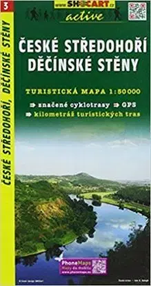 České středohoří, Děčínské stěny turistická mapa 1:50T